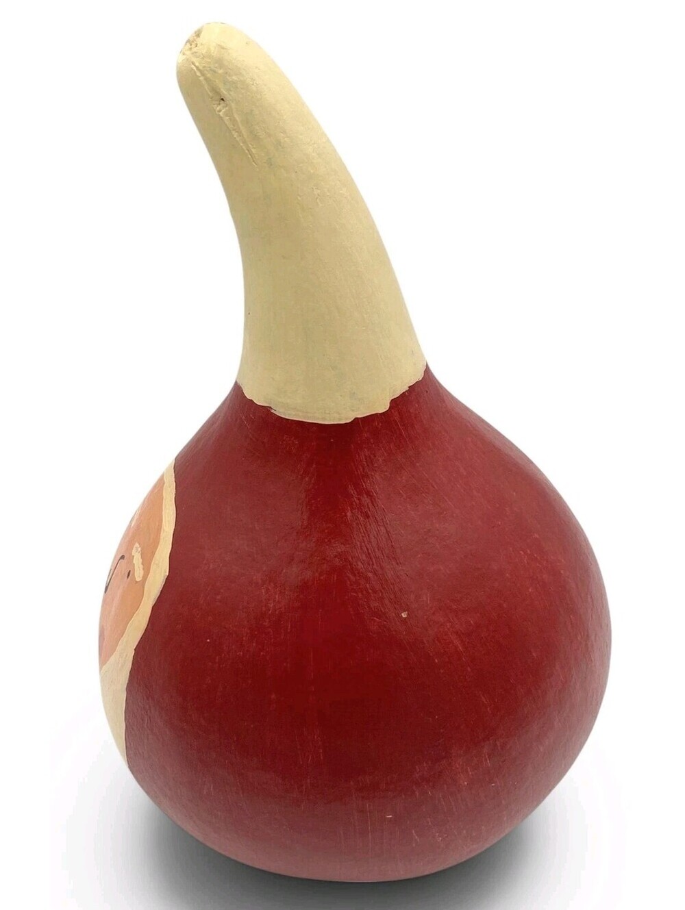 Hand Painted Santa Bottle Gourd Primitive Folk Art Christmas Decor Handmade - Picture 3 of 8